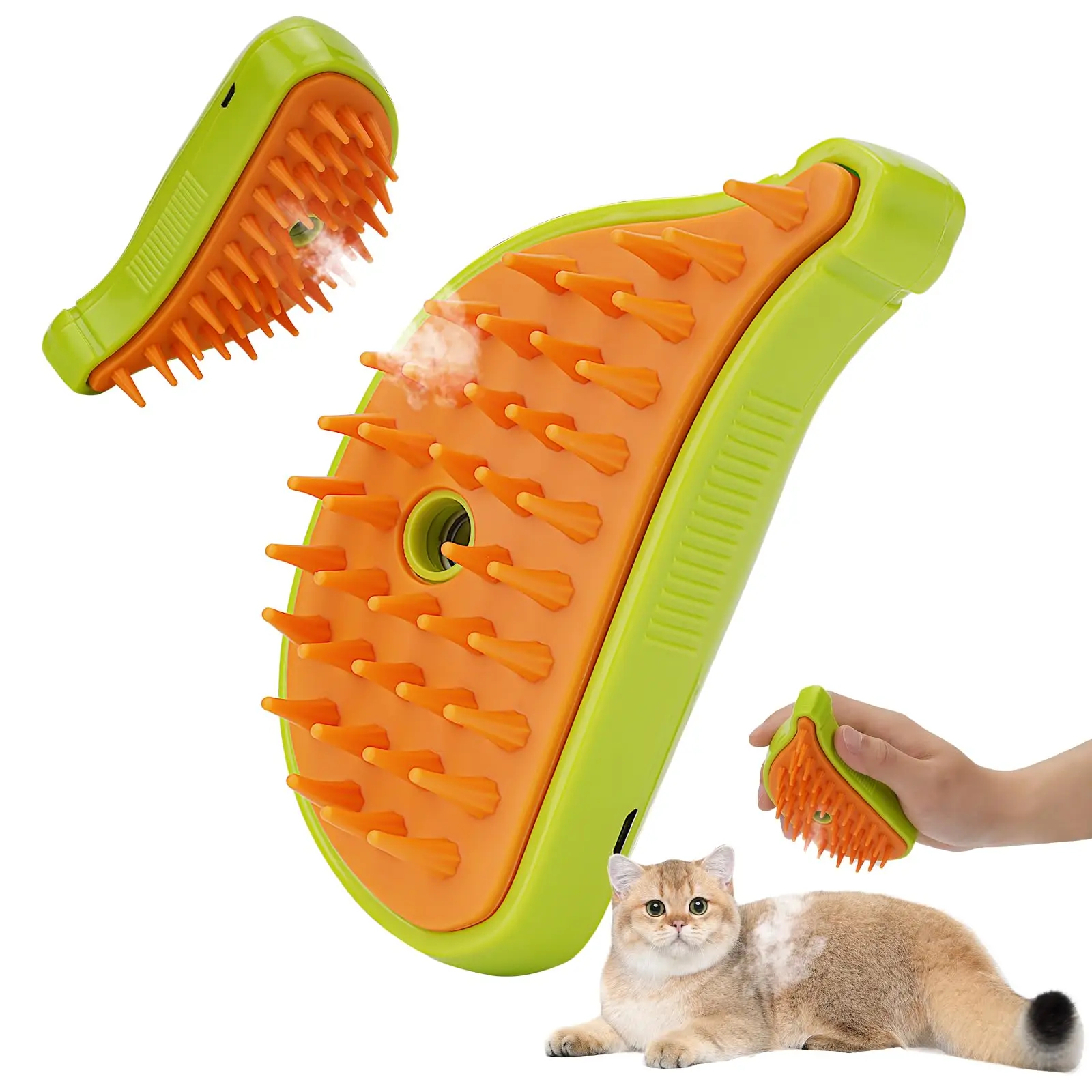 Pawdle 3-in-1 Steam Grooming Brush — Deshed, Massage & Clean