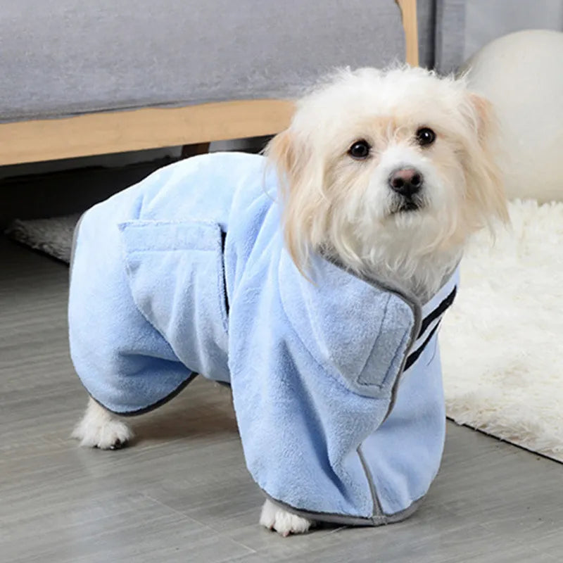 Pawdle Cozy Drying Robe — Fast-Dry Microfibre Pet Bathrobe
