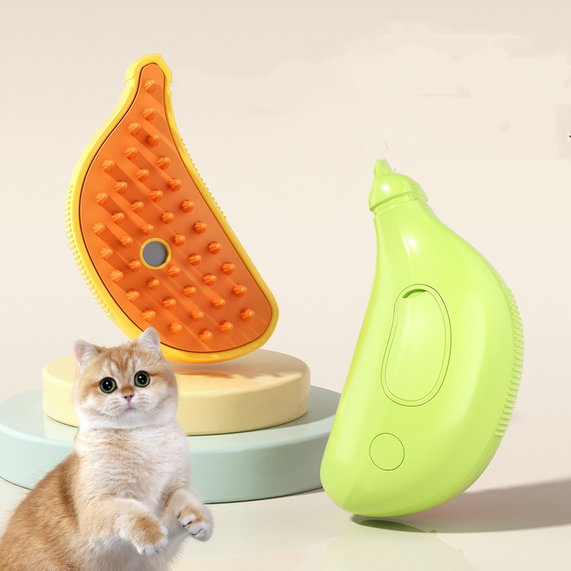 Pawdle 3-in-1 Steam Grooming Brush — Deshed, Massage & Clean