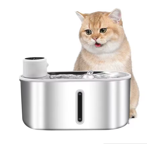 Pawdle SmartFlow — Motion-Sensing Stainless Steel Pet Water Fountain