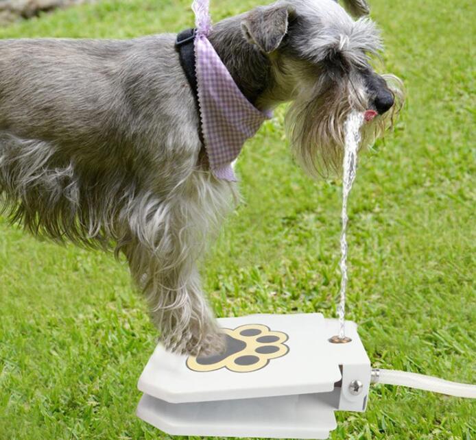 Pawdle StepSip — Outdoor Paw-Activated Dog Water Fountain