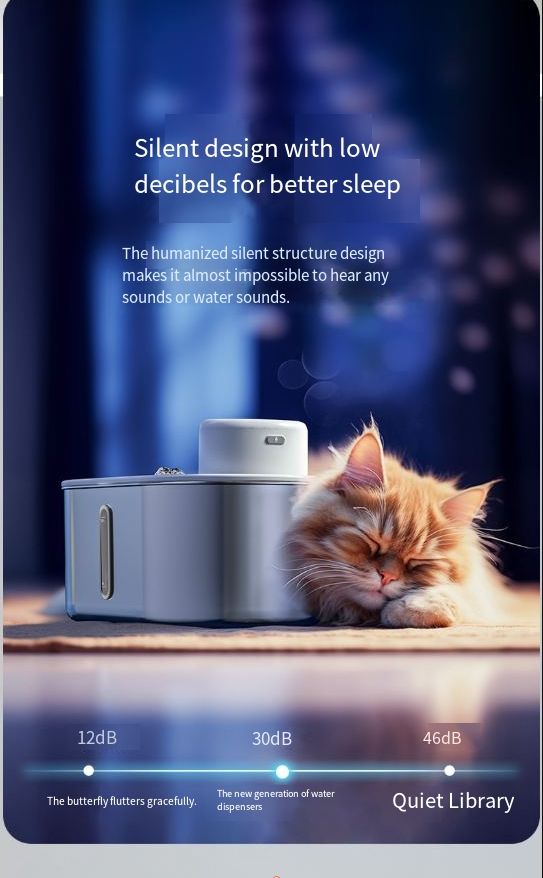 Pawdle SmartFlow — Motion-Sensing Stainless Steel Pet Water Fountain