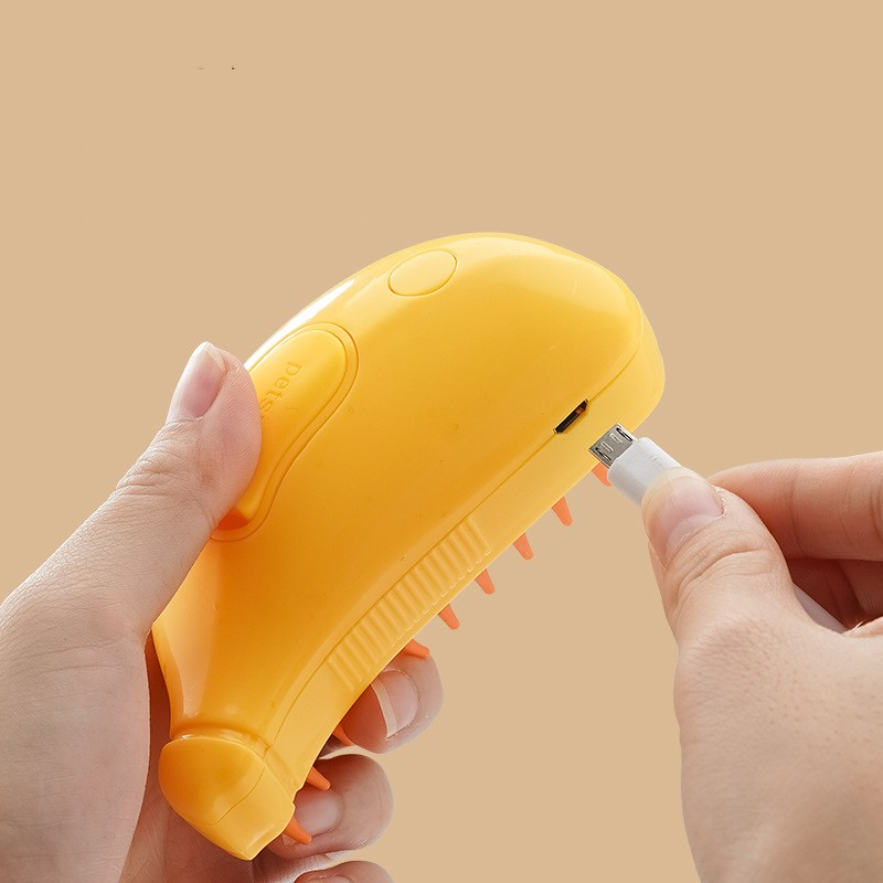 Pawdle 3-in-1 Steam Grooming Brush — Deshed, Massage & Clean