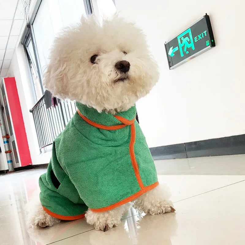 Pawdle Cozy Drying Robe — Fast-Dry Microfibre Pet Bathrobe